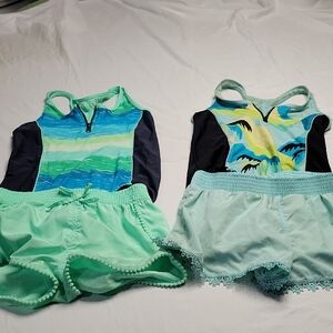 Girls' Swimwear Set with Shorts